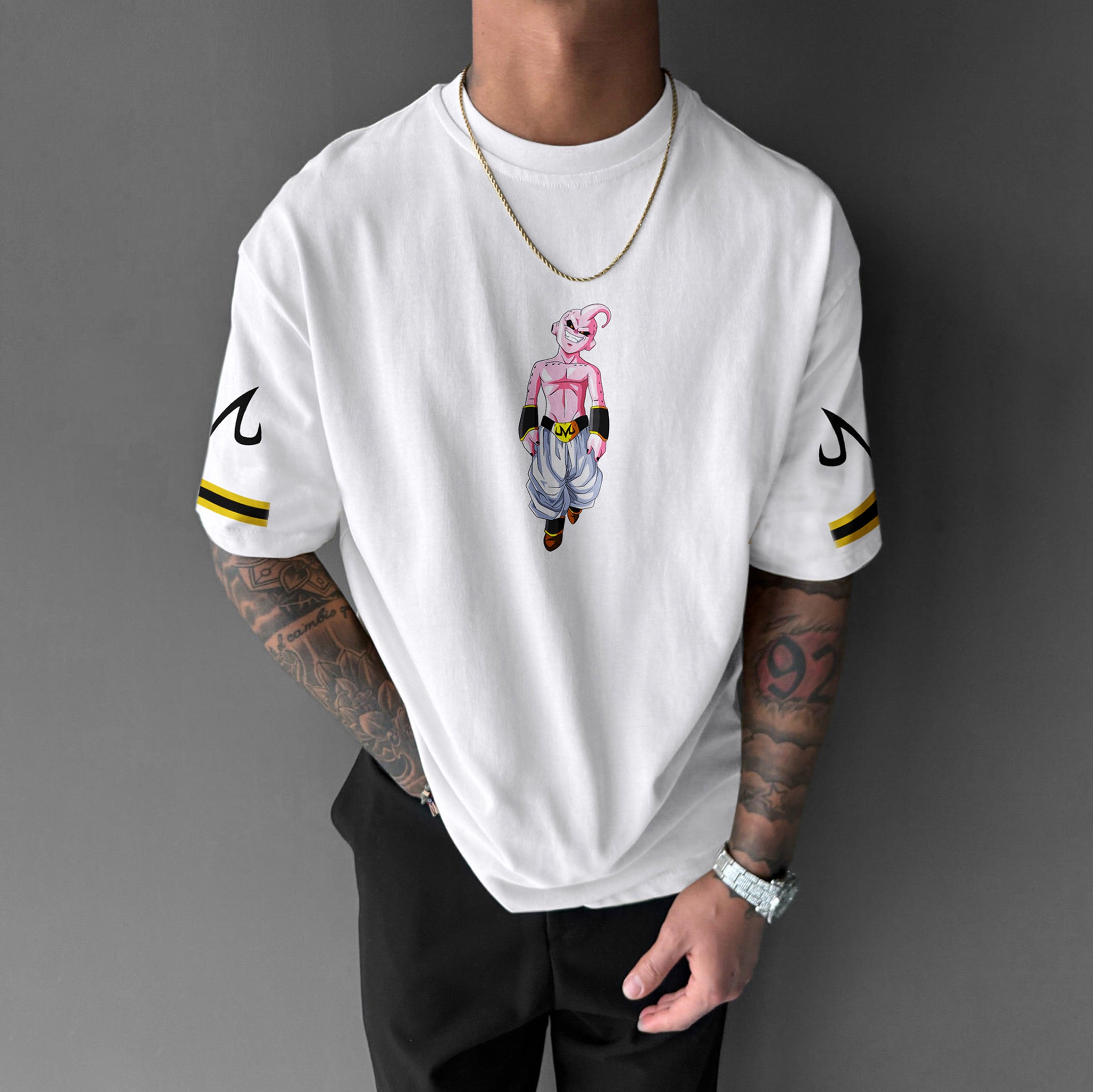 Oversize Dragon Ball Majin Buu Print Tee