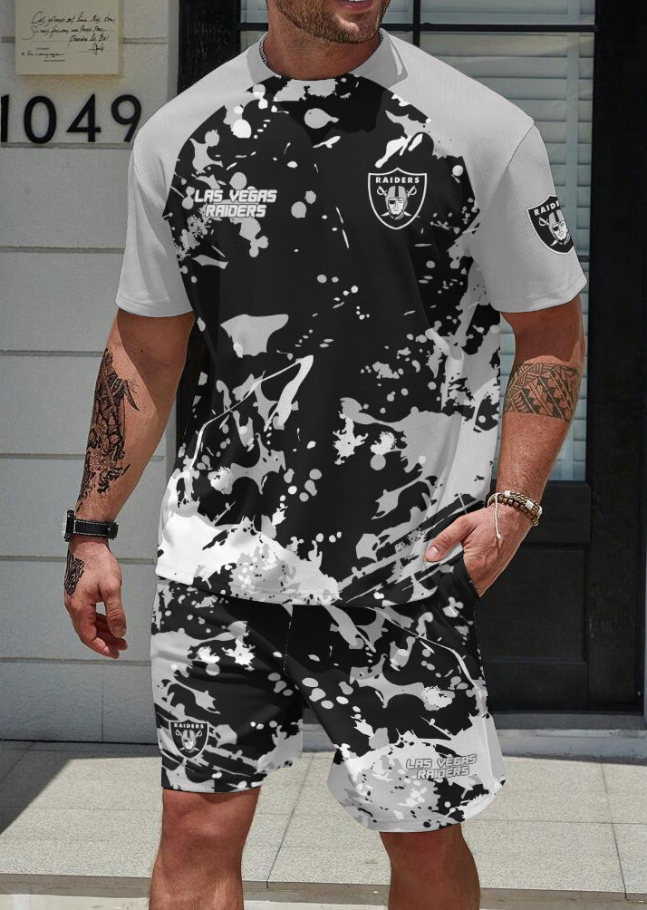 Las Vegas Raiders Limited Edition Top And Shorts Two-Piece Suits