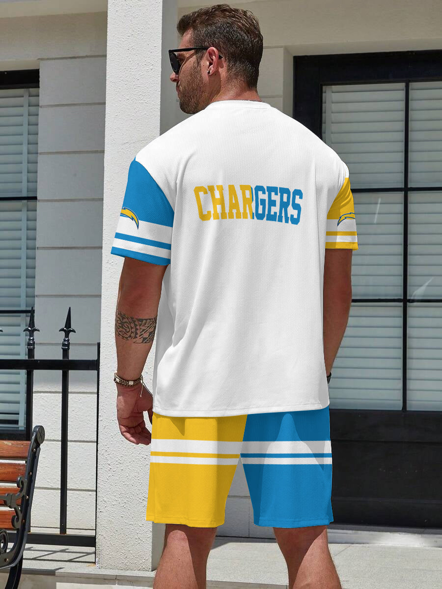 Los Angeles Chargers  Limited Edition Top And Shorts Two-Piece Suits
