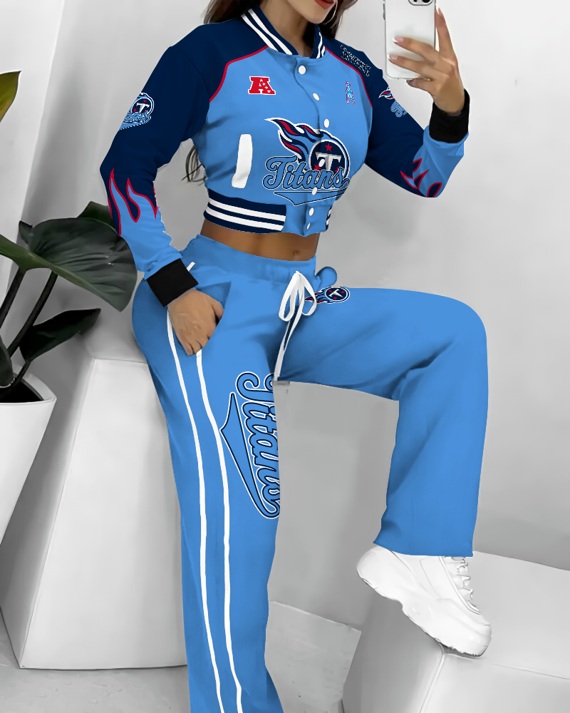 Tennessee Titans  3D Printed Varsity Jacket Set