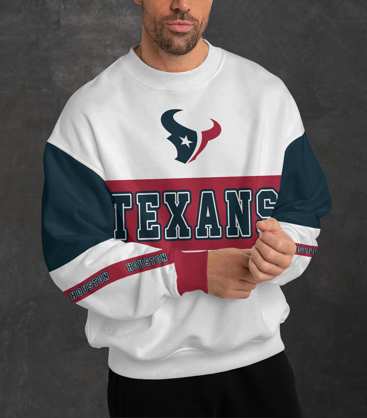 Houston Texans 3D Limited Edition Crew Neck sweatshirt