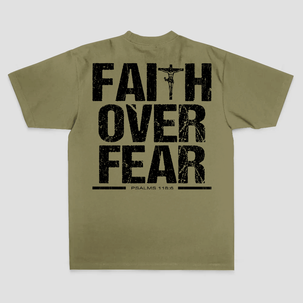 Faith Over Fear Printed Men's T-shirt