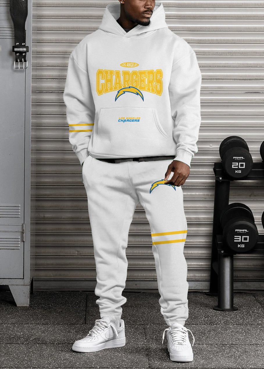 Los Angeles Chargers 3D Printed Pullover Hoodie And Sweatpant 2pcs Tracksuits