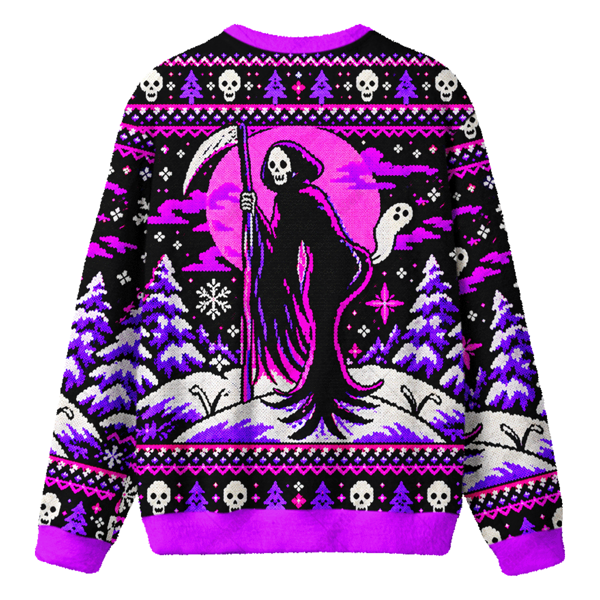 SKULL WINTER UGLY CHRISTMAS SWEATSHIRT — image 2