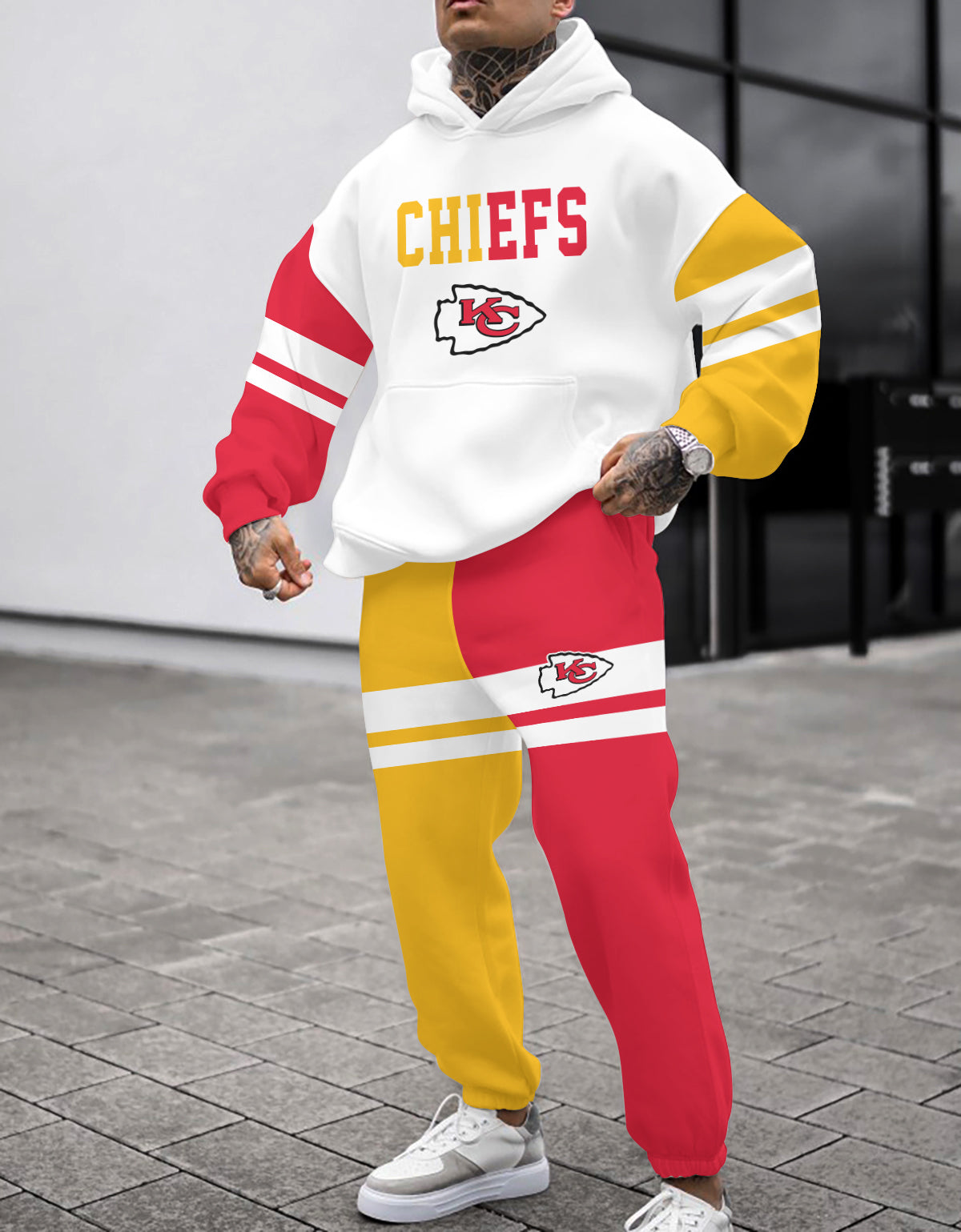 Kansas City Chiefs 3D Printed Pullover Hoodie And Sweatpant 2pcs Tracksuits