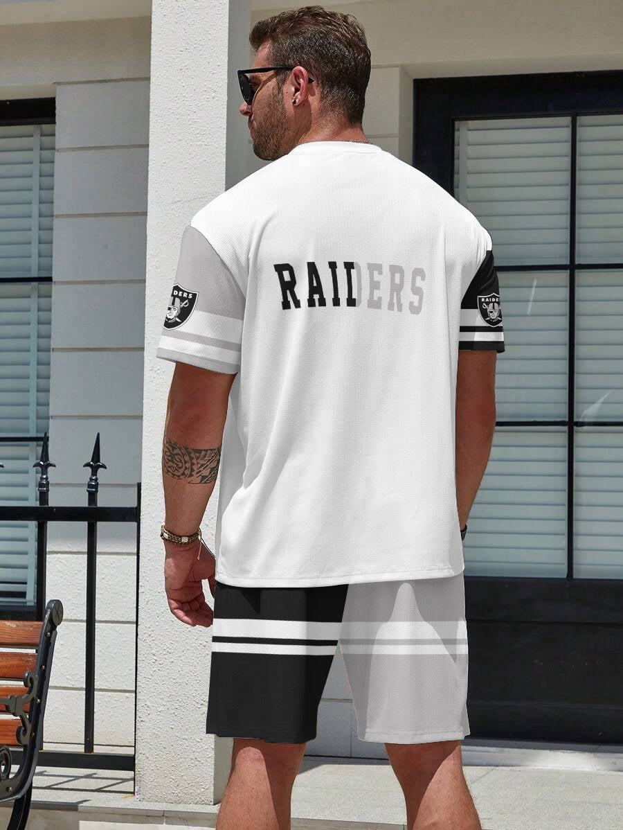 Las Vegas Raiders  Limited Edition Top And Shorts Two-Piece Suits