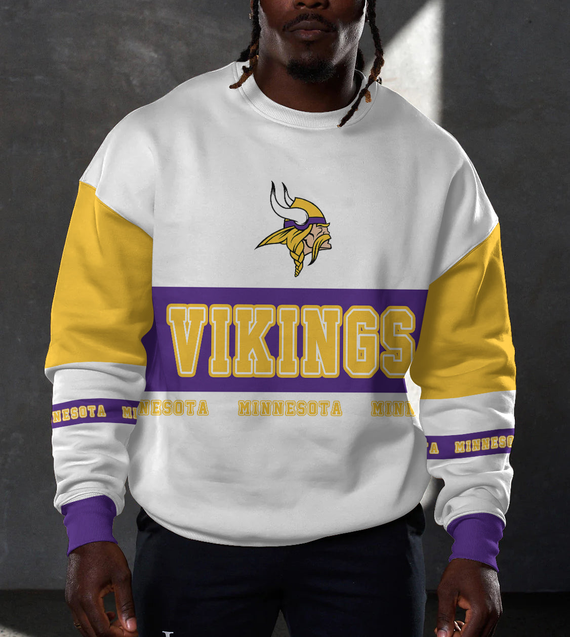 Minnesota Vikings 3D Limited Edition Crew Neck sweatshirt