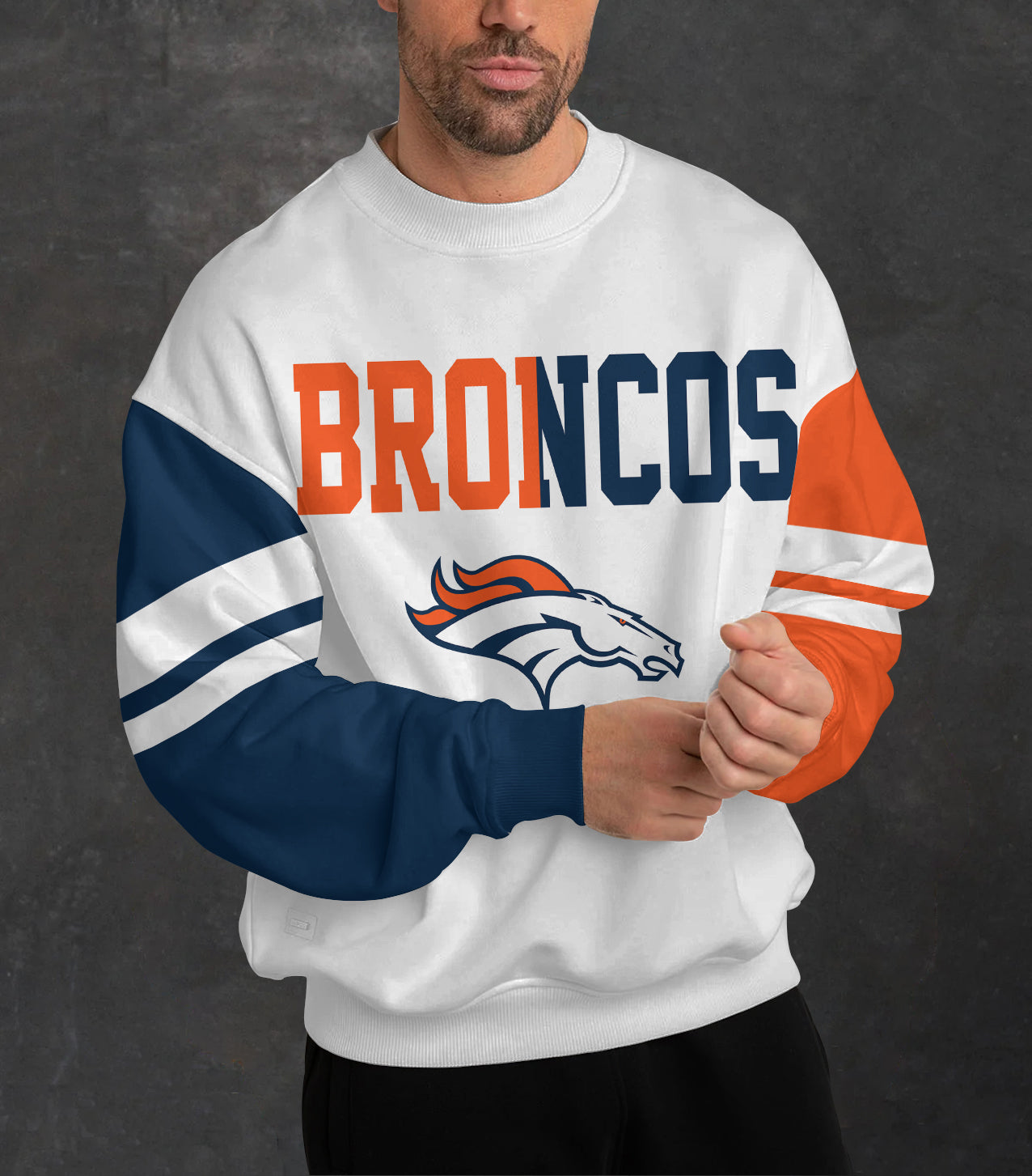 Denver Broncos 3D Limited Edition Crew Neck sweatshirt