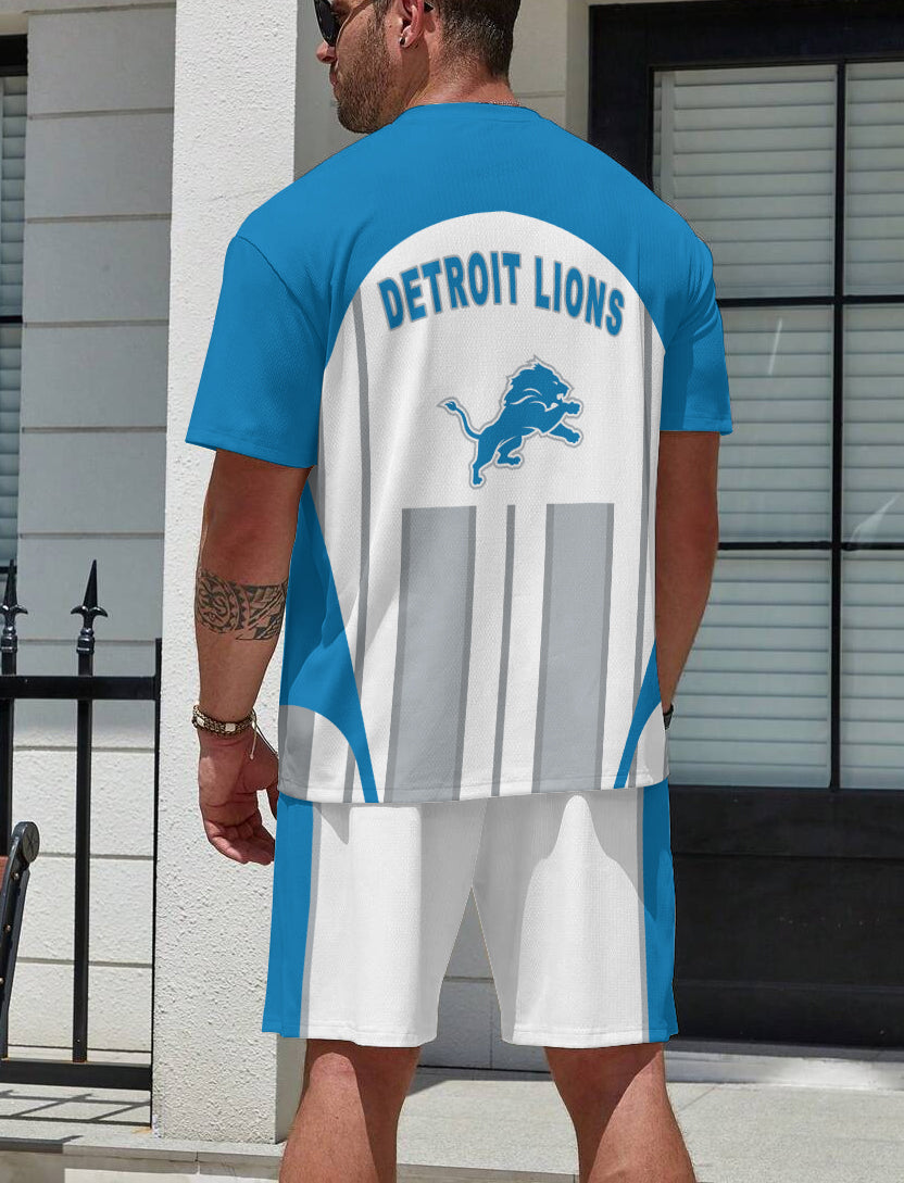Detroit Lions  Limited Edition Top And Shorts Two-Piece Suits