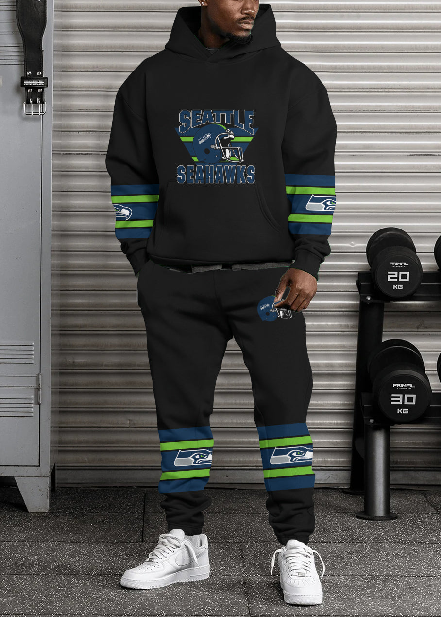 Seattle Seahawks 3D Printed Pullover Hoodie And Sweatpant 2pcs Tracksuits