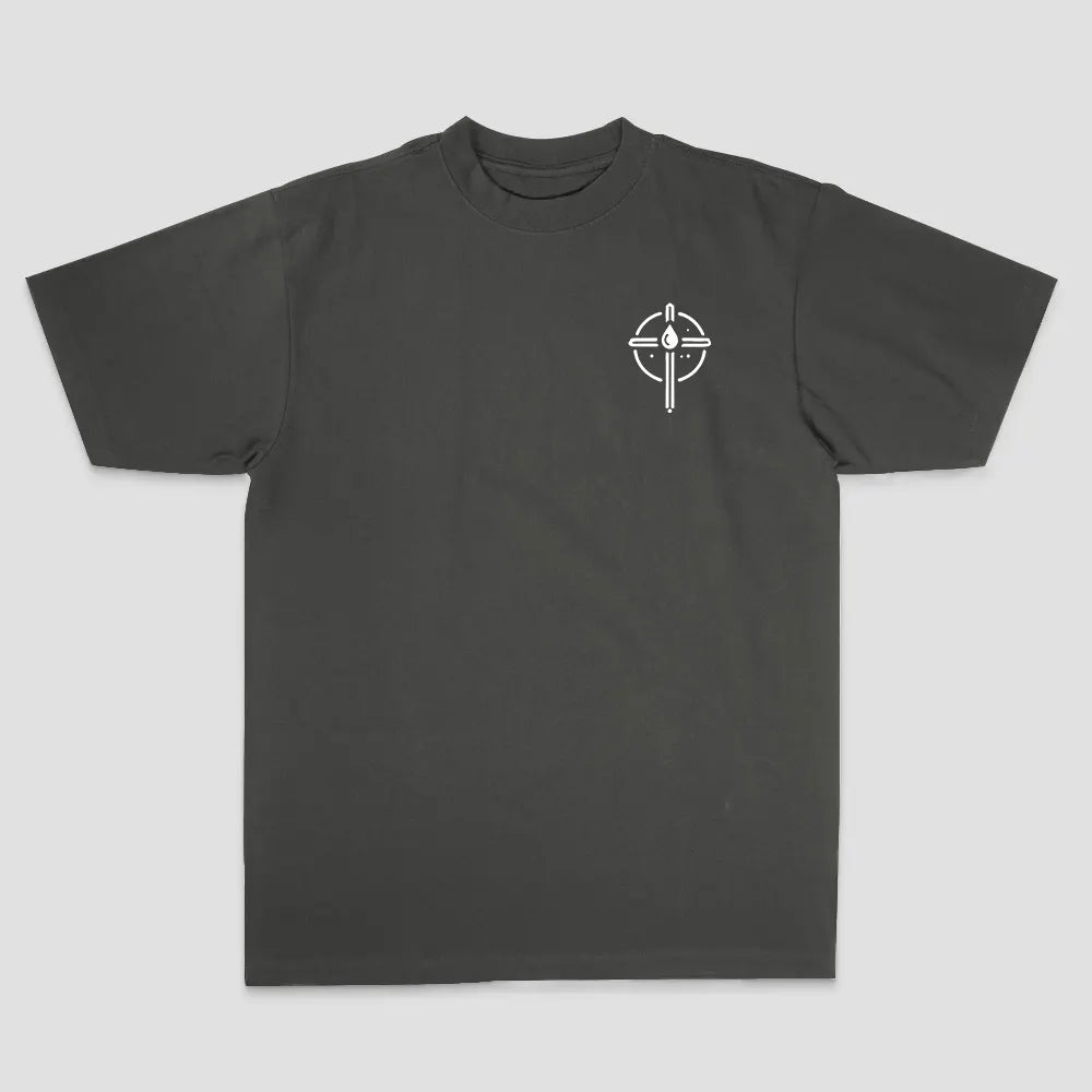 Saved By The Blood Printed Men's T-shirt