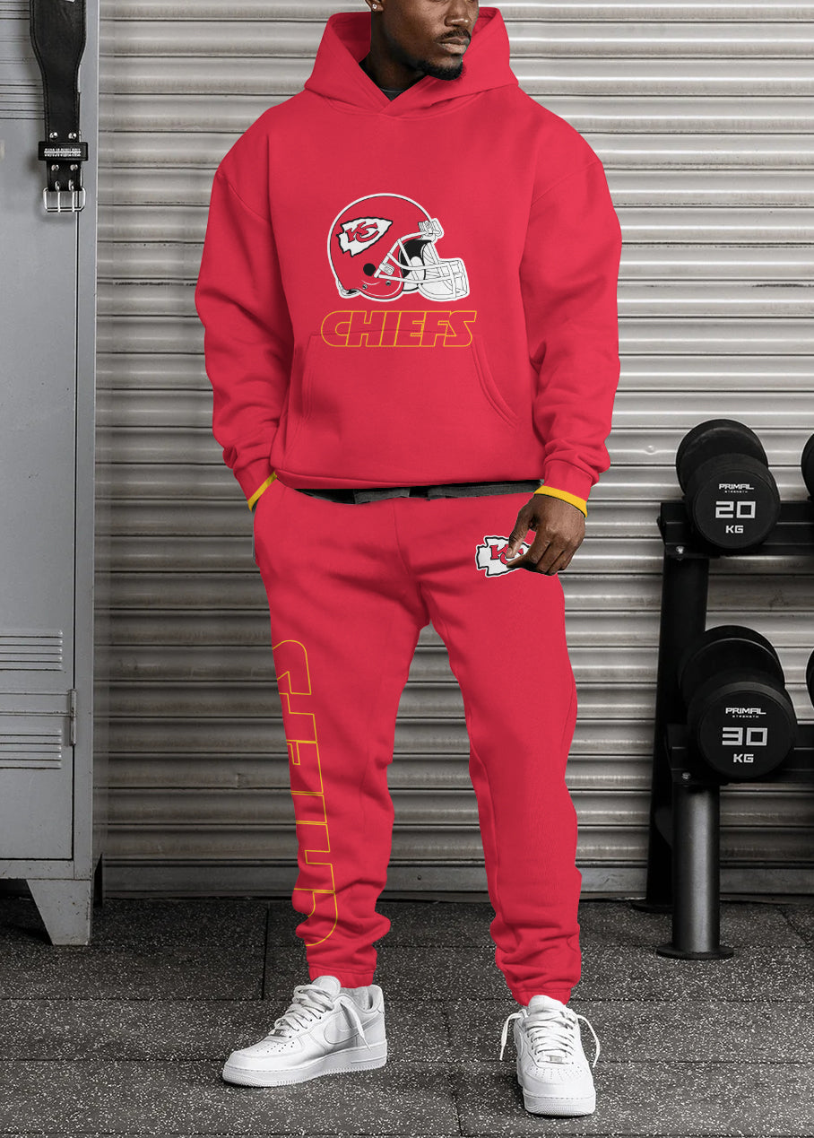 Kansas City Chiefs 3D Printed Pullover Hoodie And Sweatpant 2pcs Tracksuits