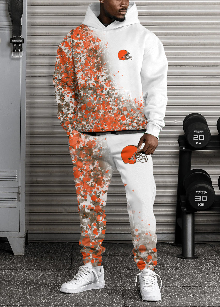 Cleveland Browns 3D Printed Pullover Hoodie And Sweatpant 2pcs Tracksuits