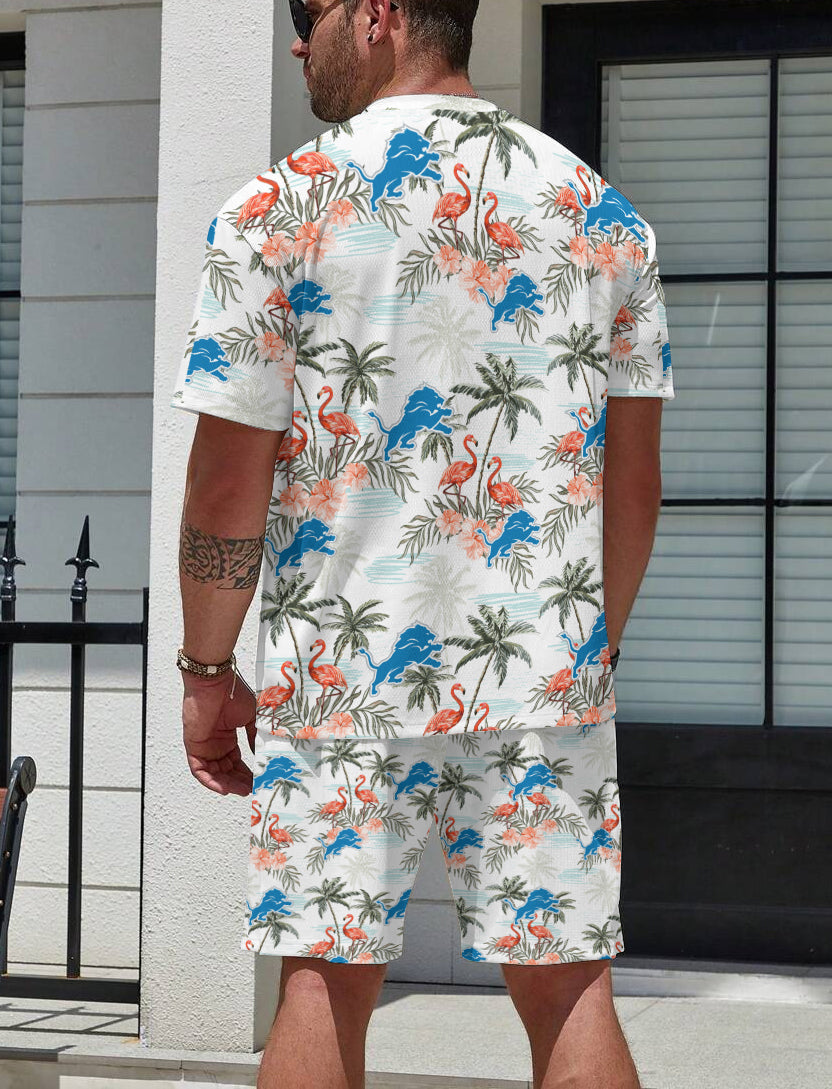 Detroit Lions Limited Edition Top And Shorts Two-Piece Suits