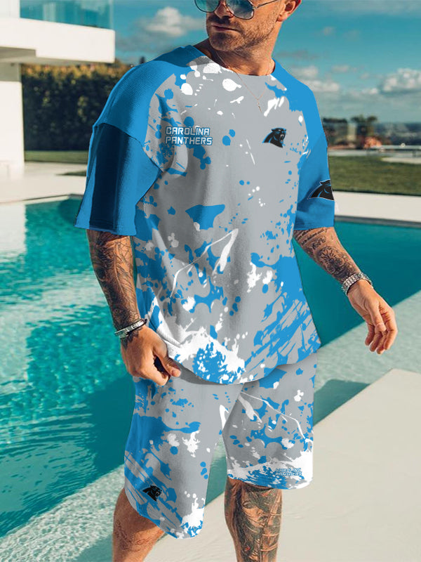 Carolina Panthers Limited Edition Top And Shorts Two-Piece Suits