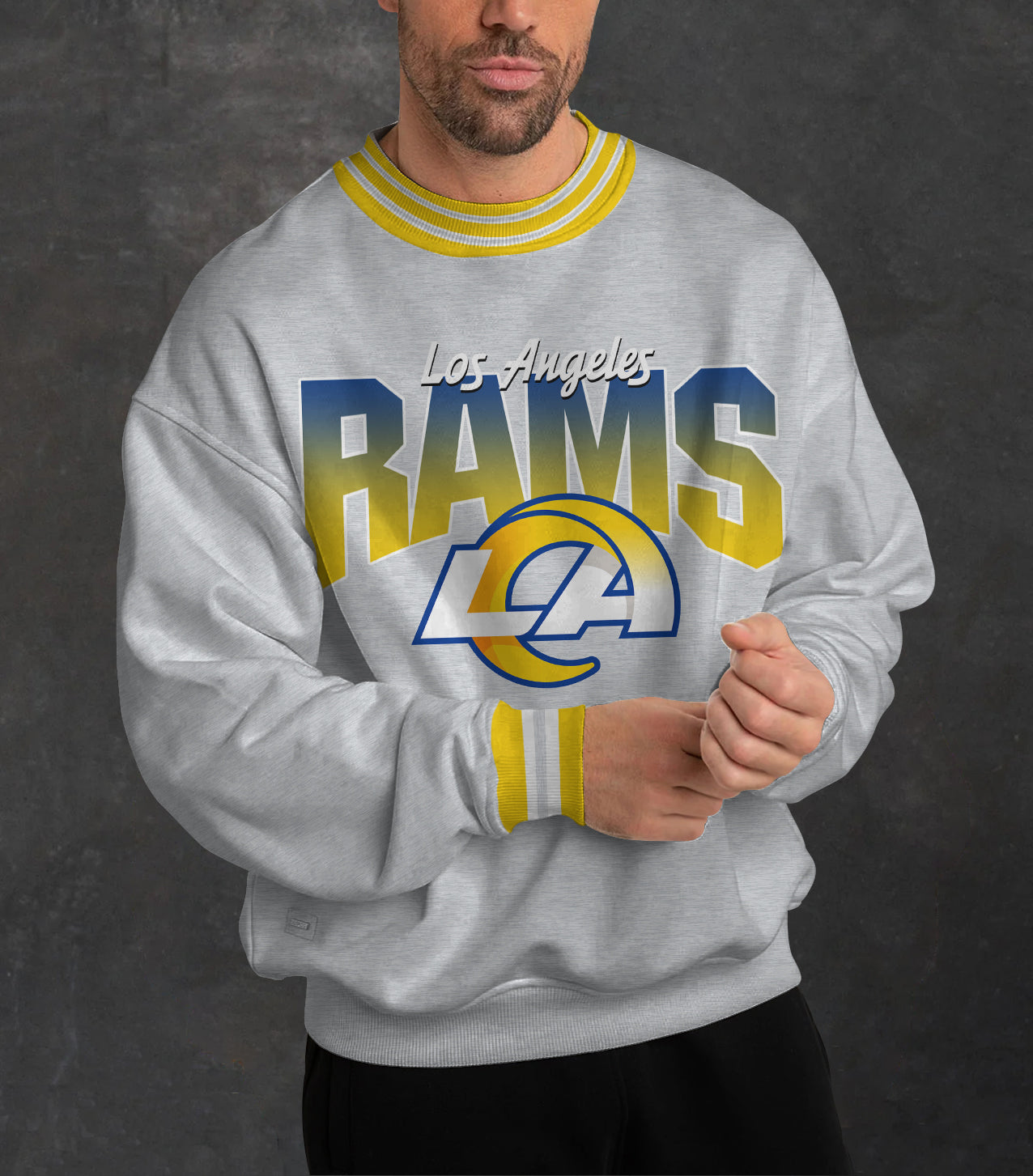 Los Angeles Rams 3D Limited Edition Crew Neck sweatshirt