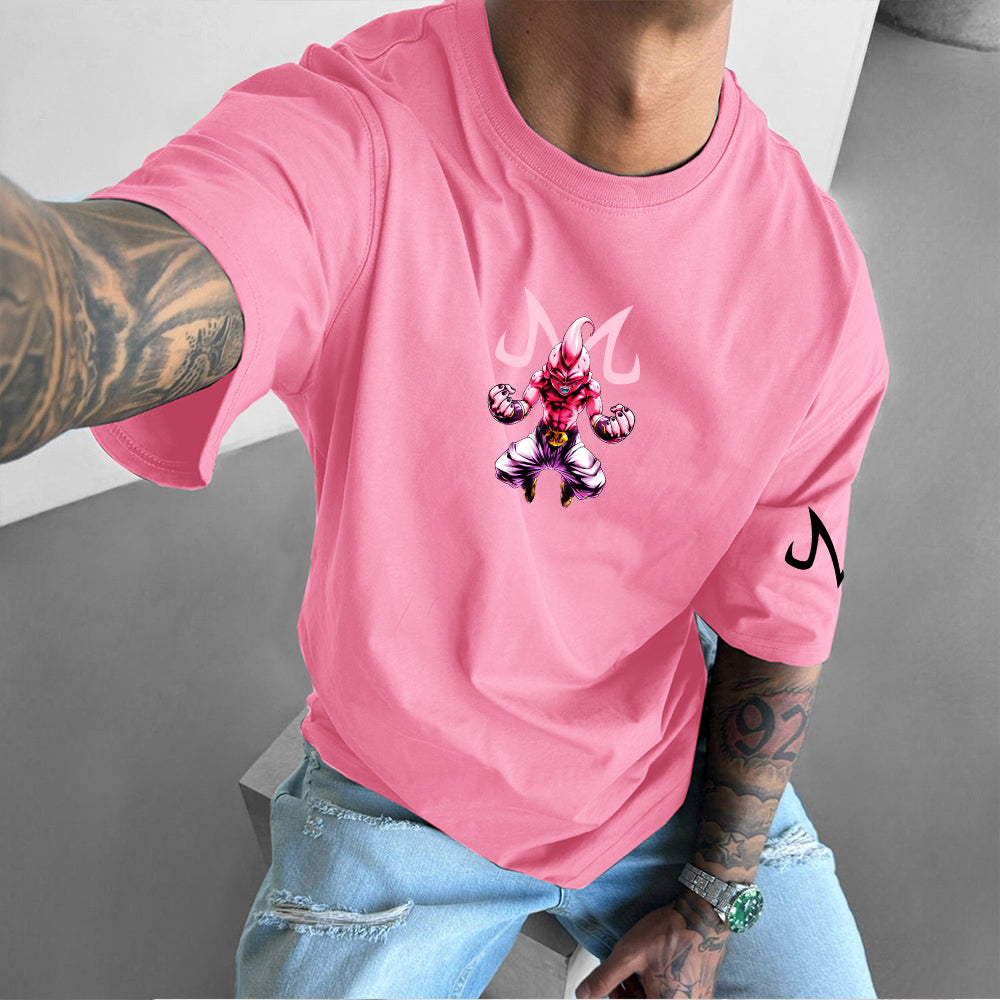 Oversize Dragon Ball Majin Buu Print Tee