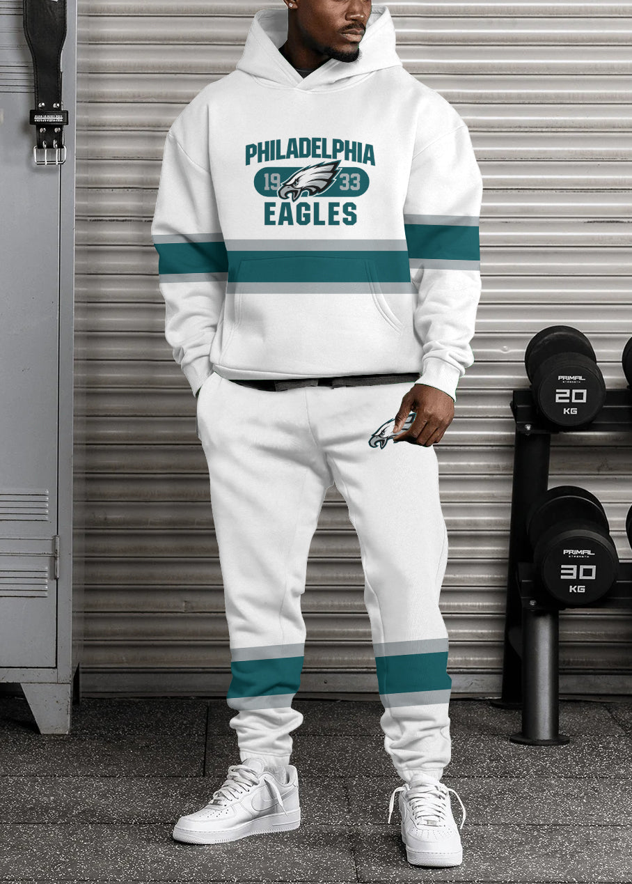 Philadelphia Eagles 3D Printed Pullover Hoodie And Sweatpant 2pcs Tracksuits