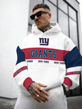 New York Giants  Printed Hooded Pocket Pullover Hoodie