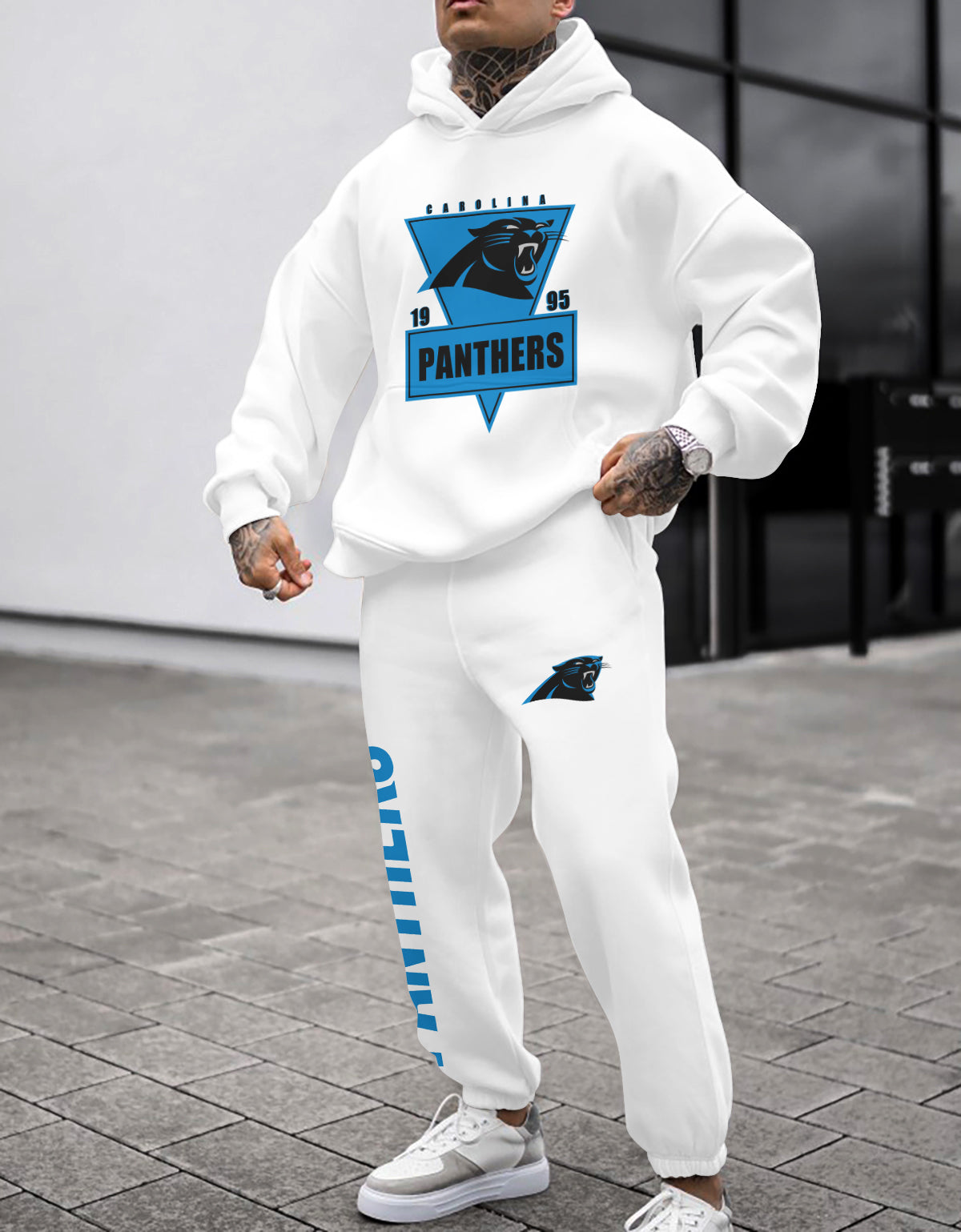 Carolina Panthers 3D Printed Pullover Hoodie And Sweatpant 2pcs Tracksuits