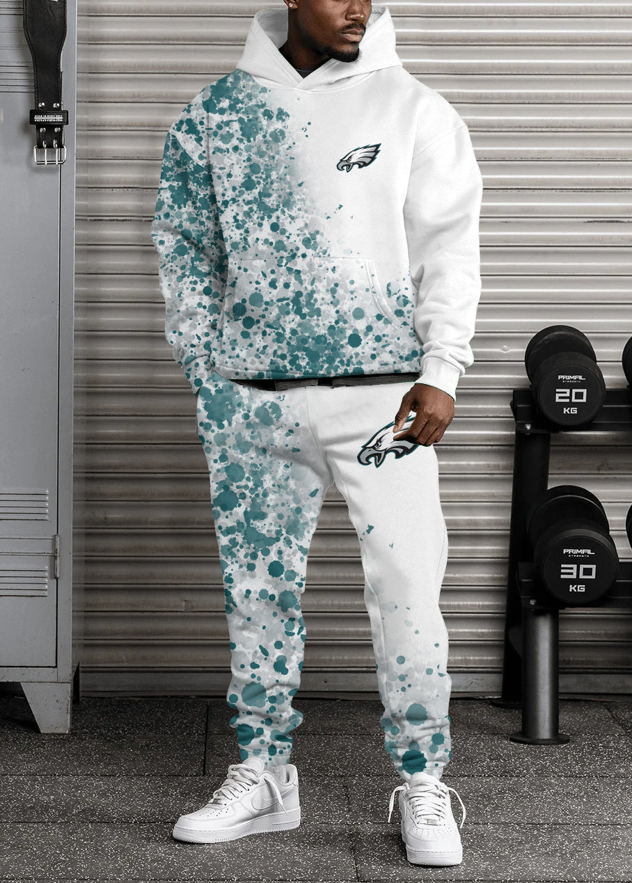 Philadelphia Eagles 3D Printed Pullover Hoodie And Sweatpant 2pcs Tracksuits