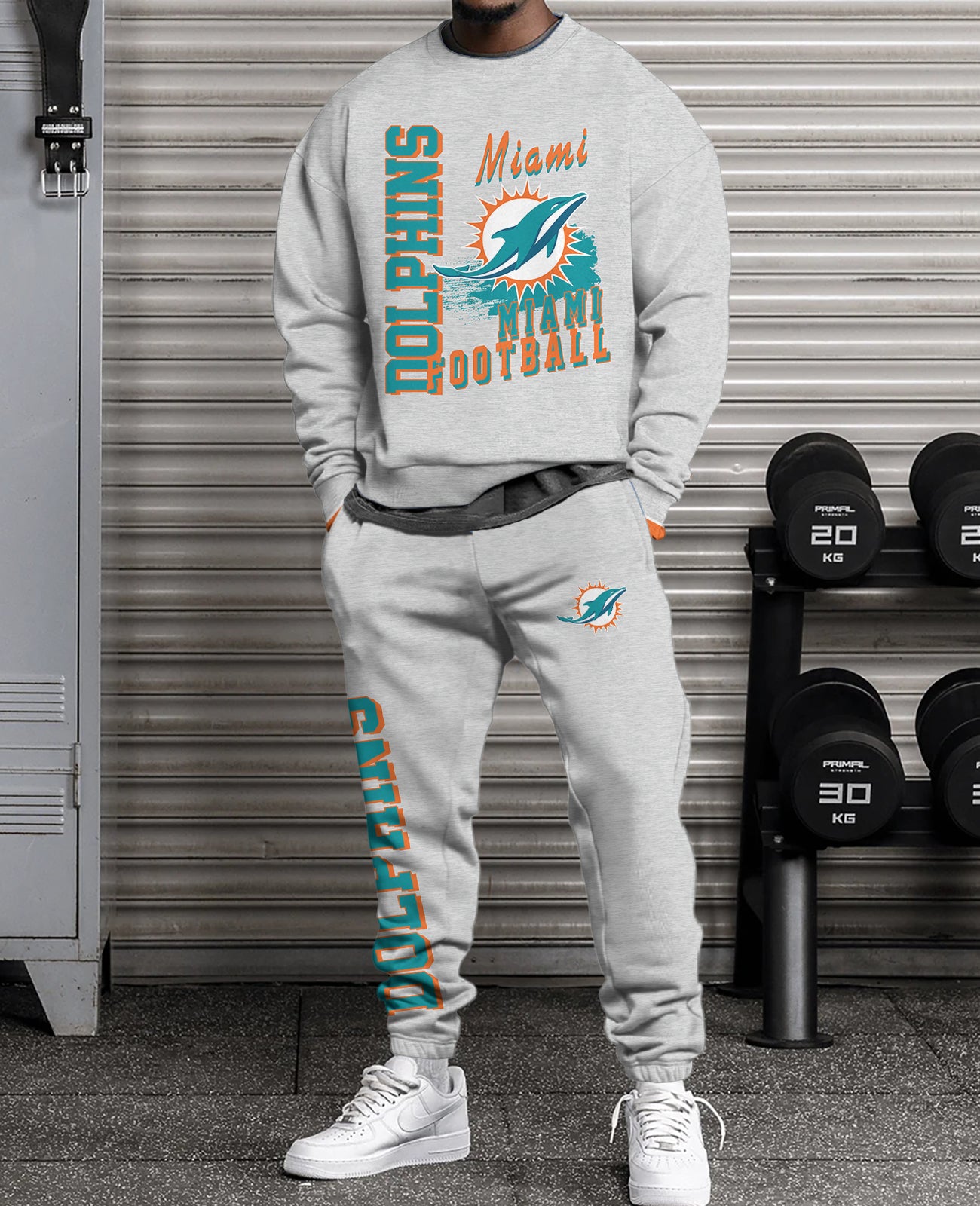 Miami Dolphins   3D sweatsuit and sweatpants 2 piece outfits
