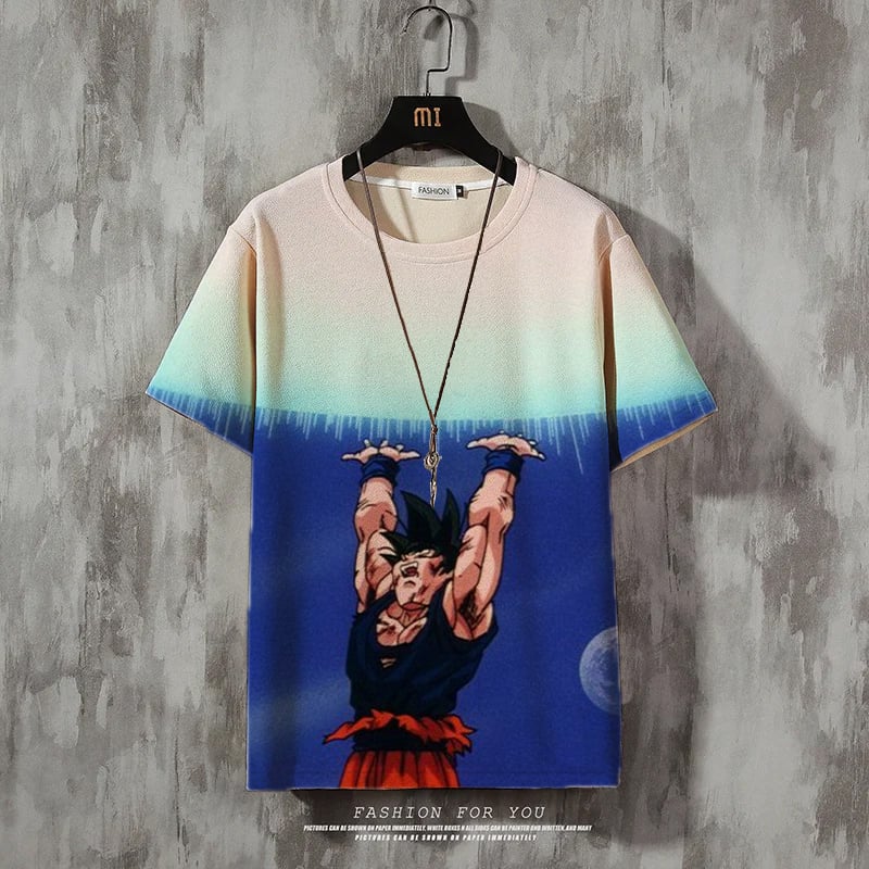 Men's Fashion Print Casual Short Sleeve T-Shirt