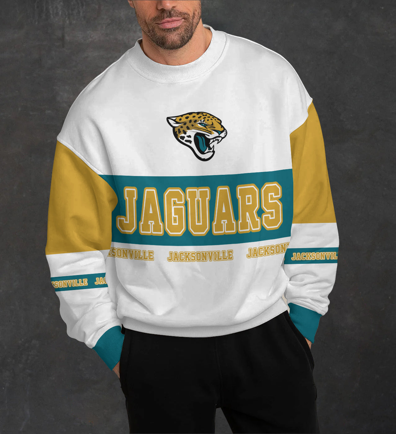 Jacksonville Jaguars 3D Limited Edition Crew Neck sweatshirt