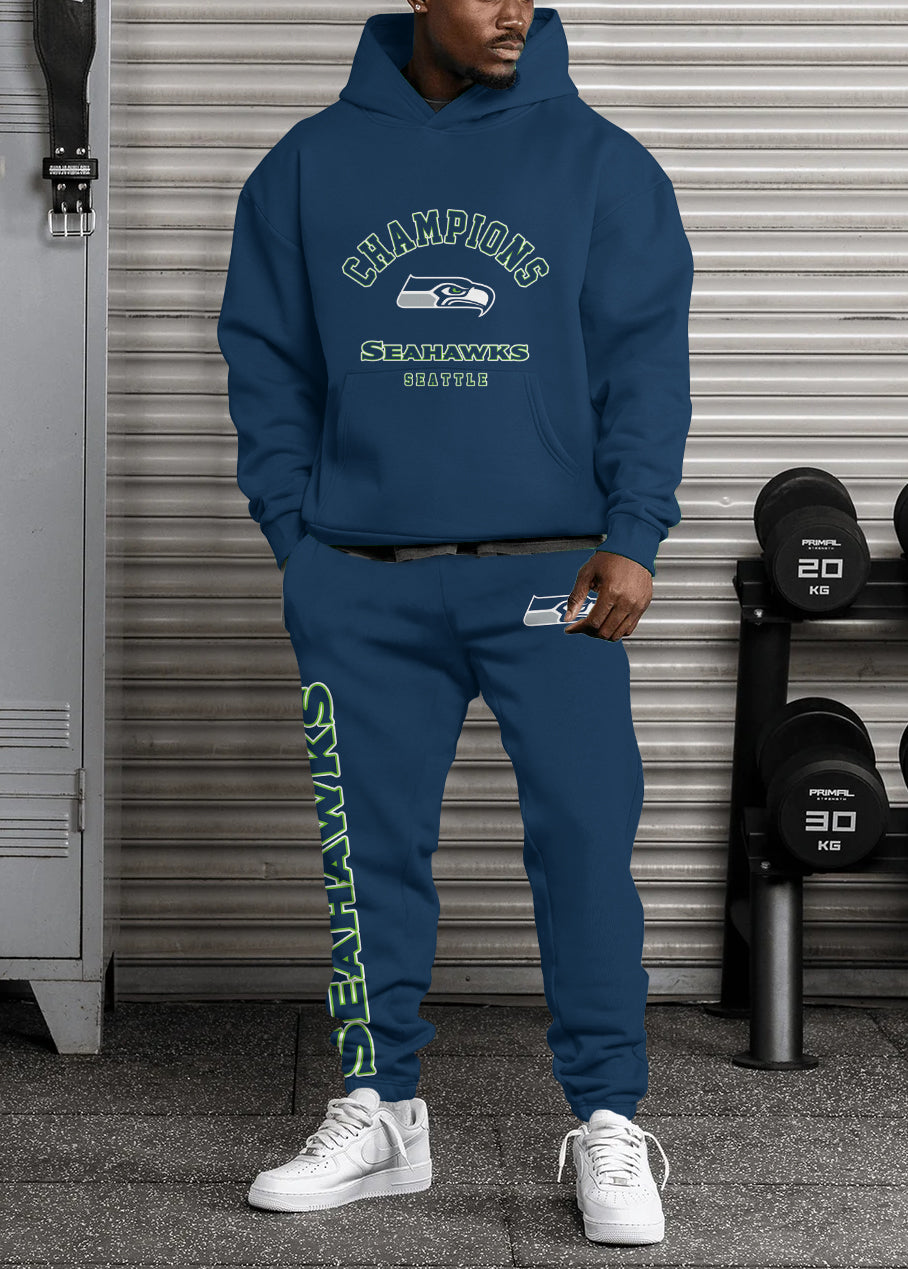 Seattle Seahawks 3D Printed Pullover Hoodie And Sweatpant 2pcs Tracksuits