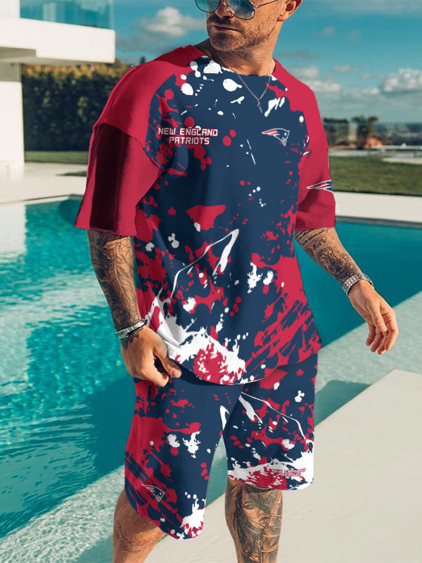 New England Patriots Limited Edition Top And Shorts Two-Piece Suits