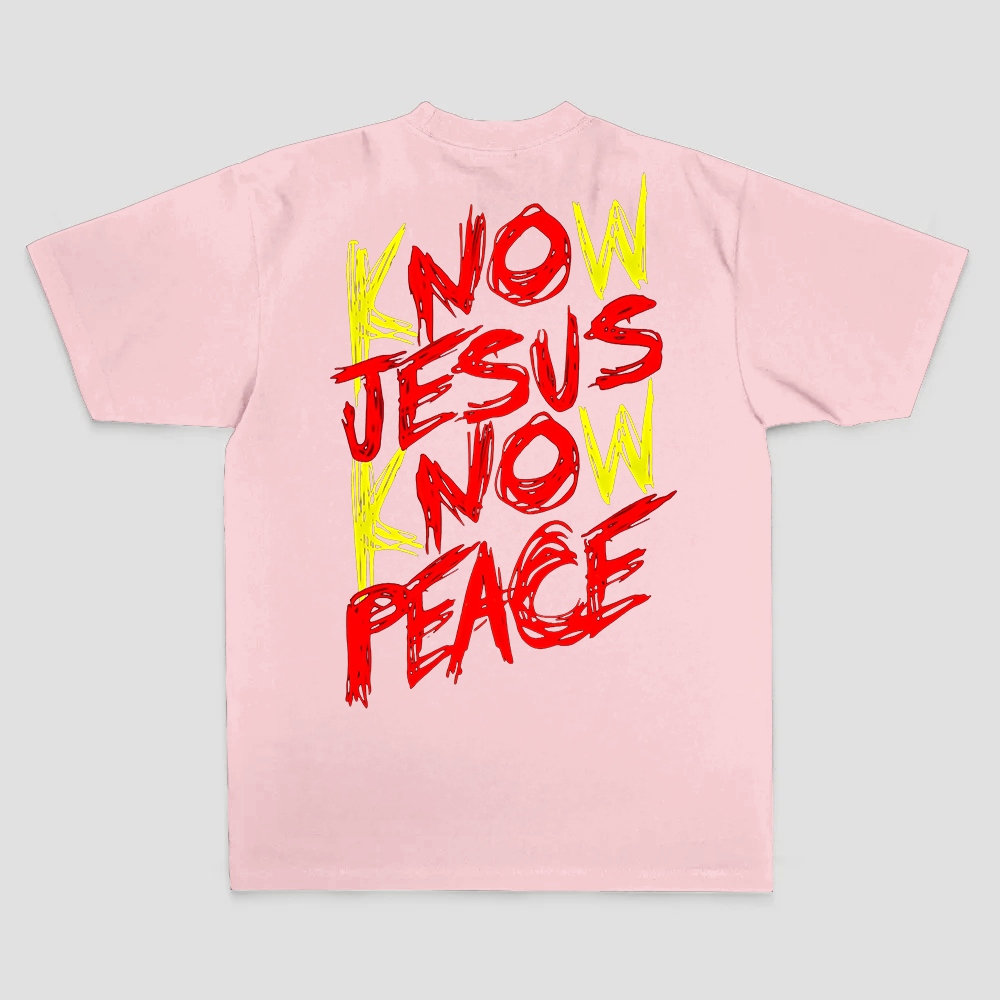 Know Jesus Know Peace Printed Men's T-shirt