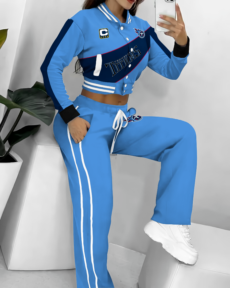 Tennessee Titans  3D Printed Varsity Jacket Set