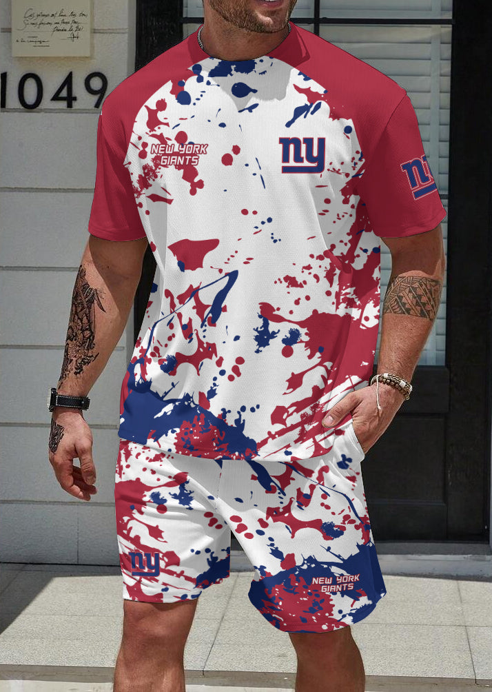 New York Giants Limited Edition Top And Shorts Two-Piece Suits
