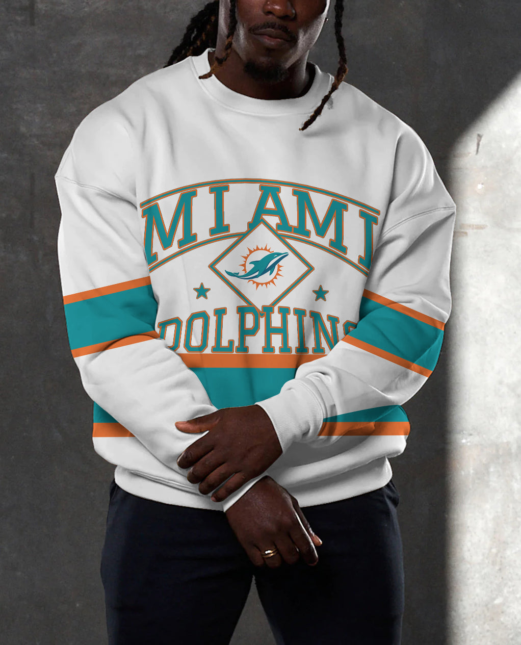 Miami Dolphins 3D Limited Edition Crew Neck sweatshirt
