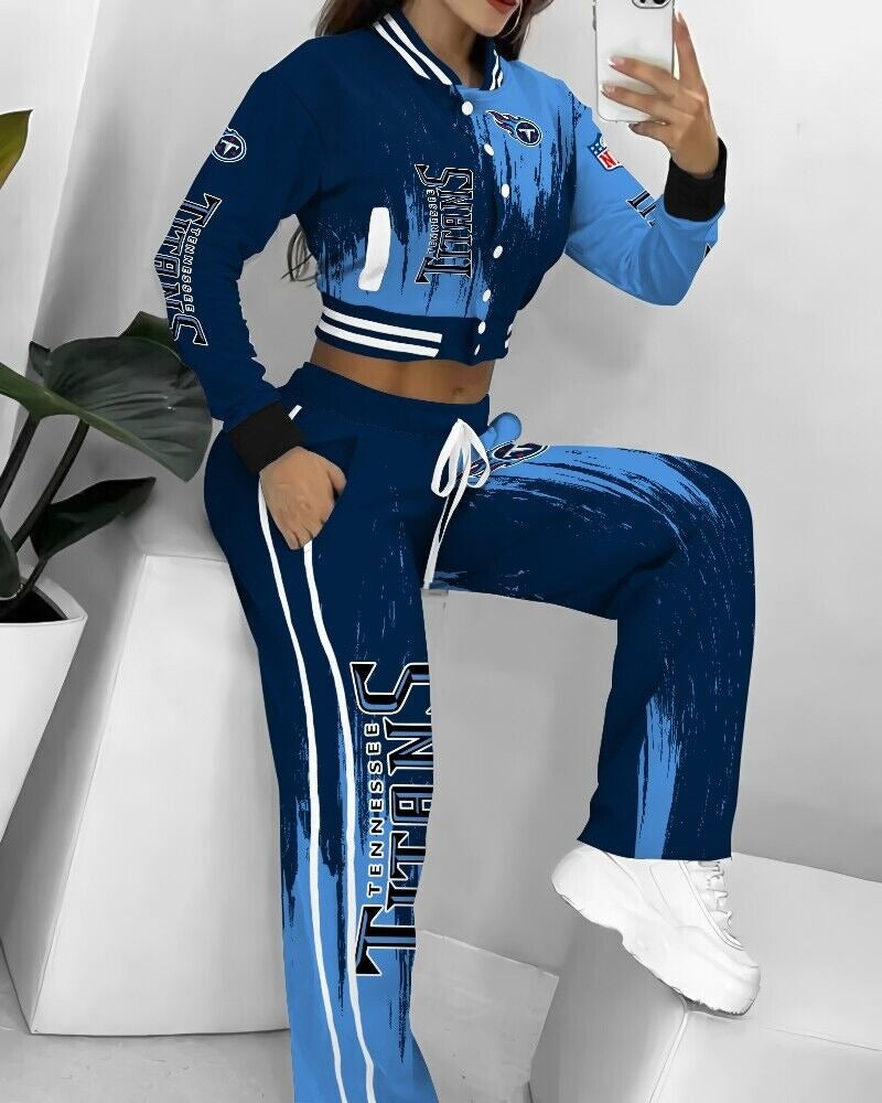 Tennessee Titans  3D Printed Varsity Jacket Set