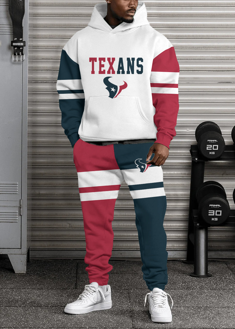 Houston Texans 3D Printed Pullover Hoodie And Sweatpant 2pcs Tracksuits