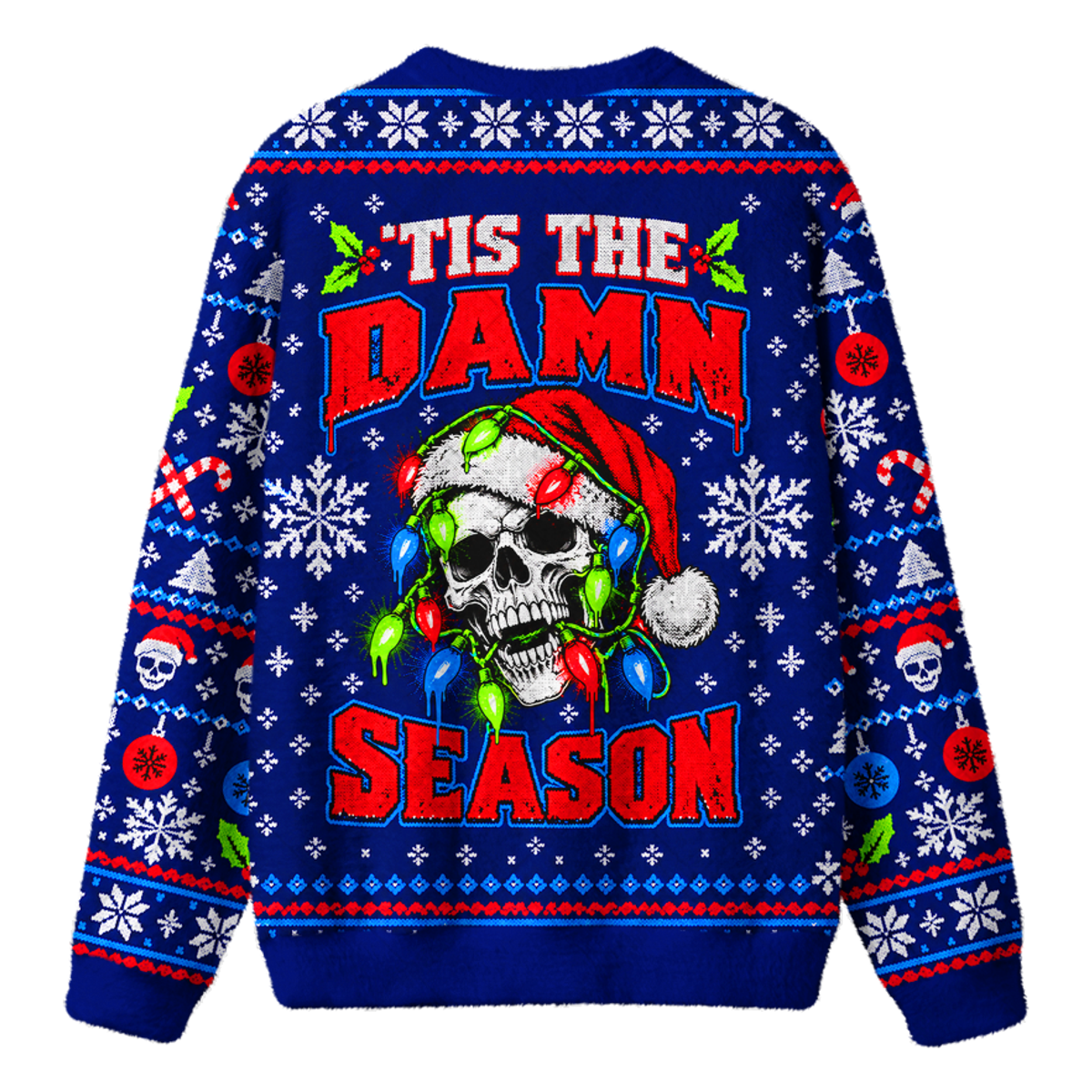 DAMN SEASON UGLY CHRISTMAS SWEATSHIRT — image 2