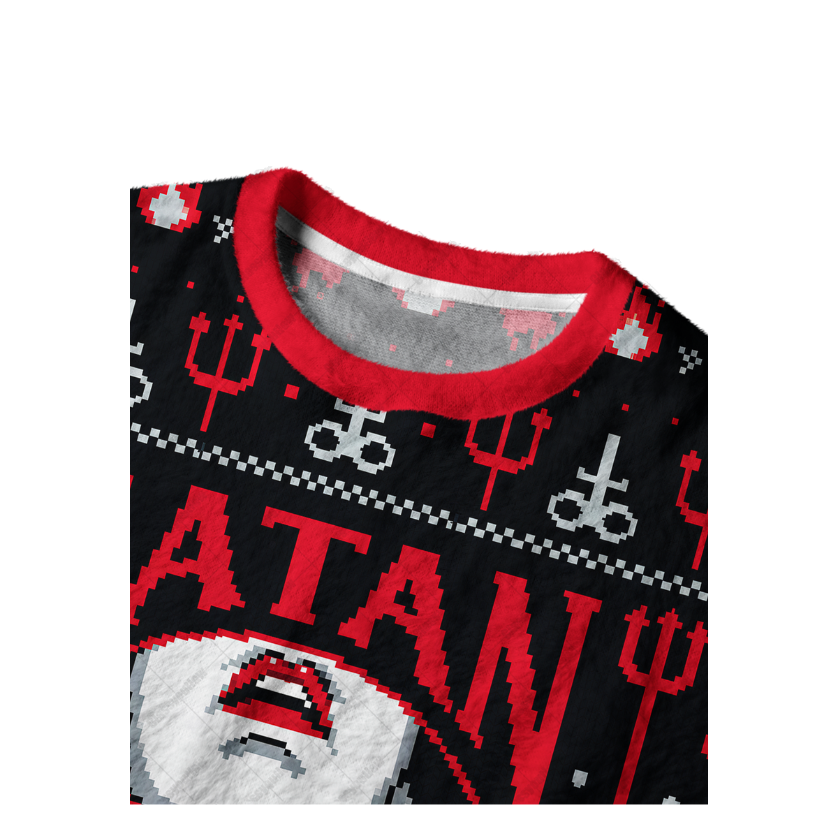 MAYBE TODAY SATAN UGLY CHRISTMAS SWEATSHIRT — image 3