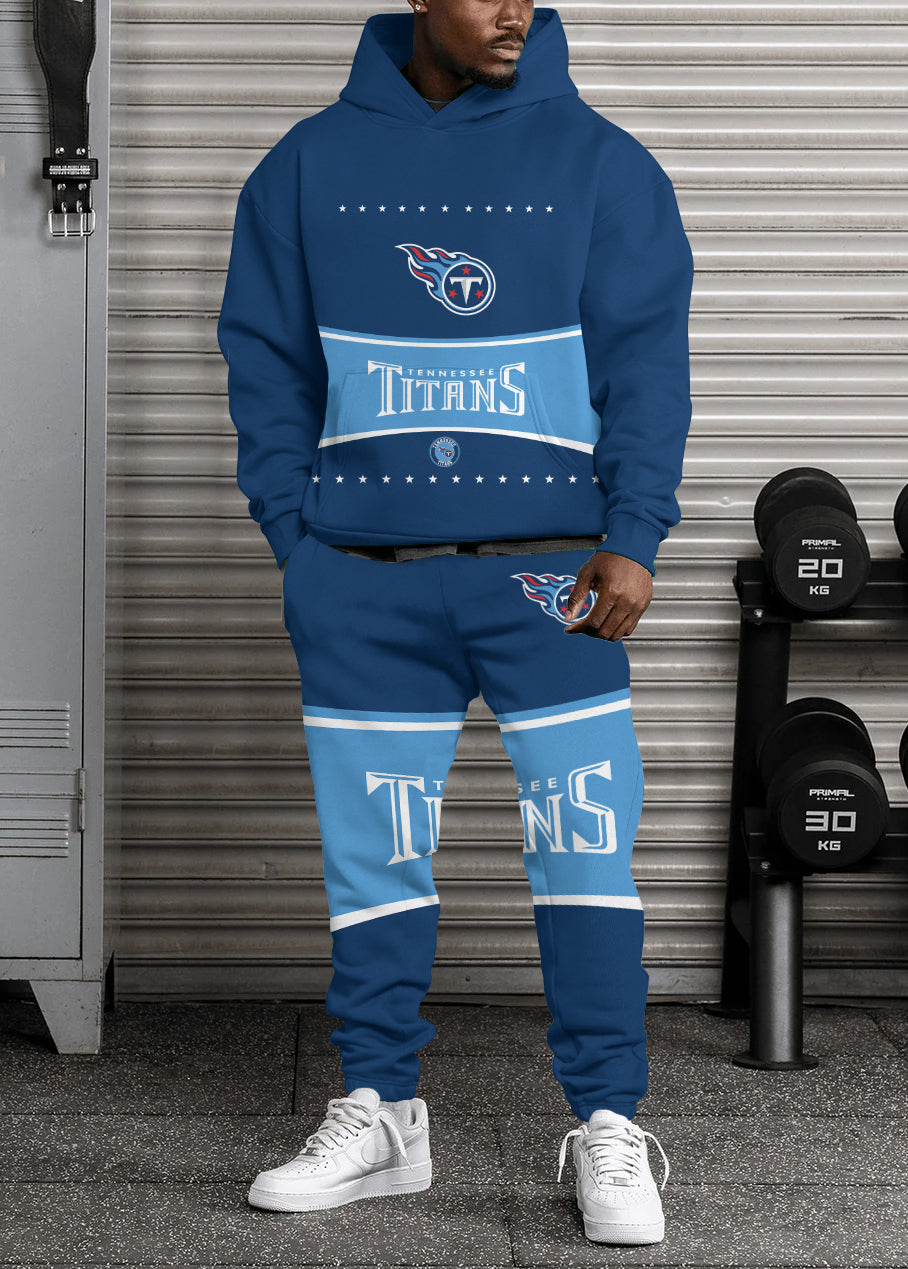 Tennessee Titans 3D Printed Pullover Hoodie And Sweatpant 2pcs Tracksuits