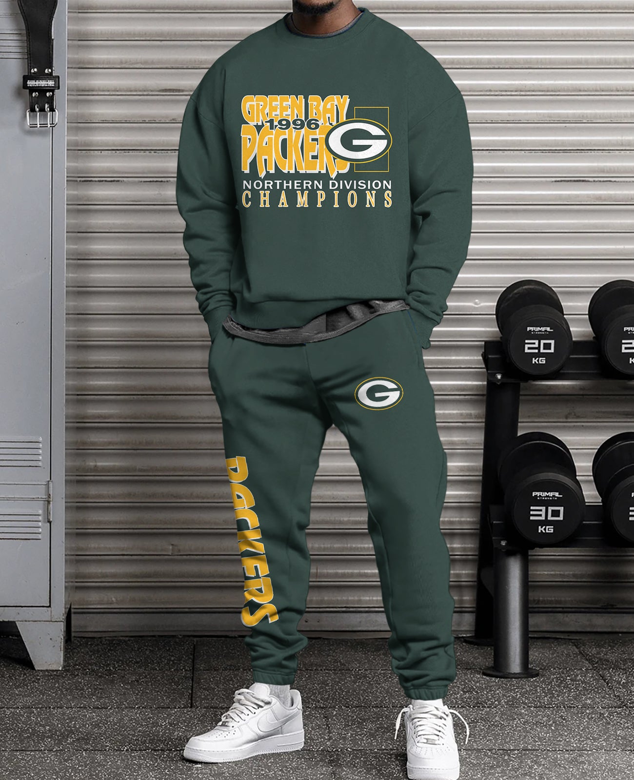 Green Bay Packers  3D sweatsuit and sweatpants 2 piece outfits