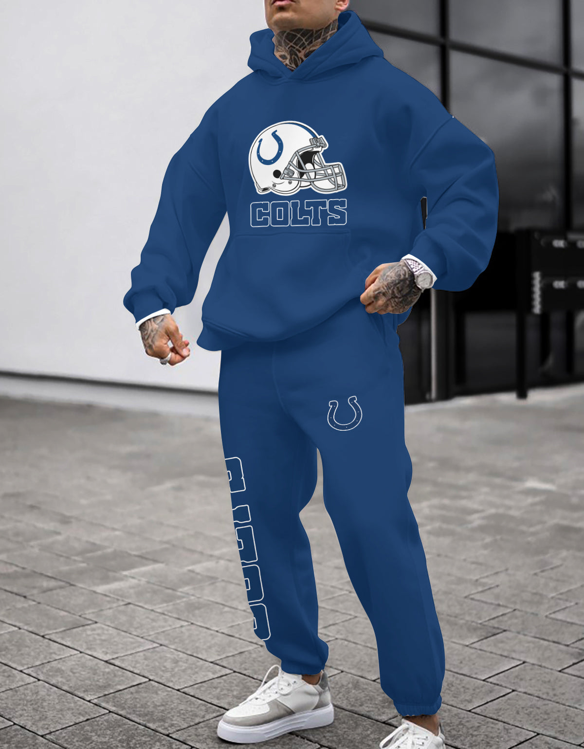 Indianapolis Colts 3D Printed Pullover Hoodie And Sweatpant 2pcs Tracksuits