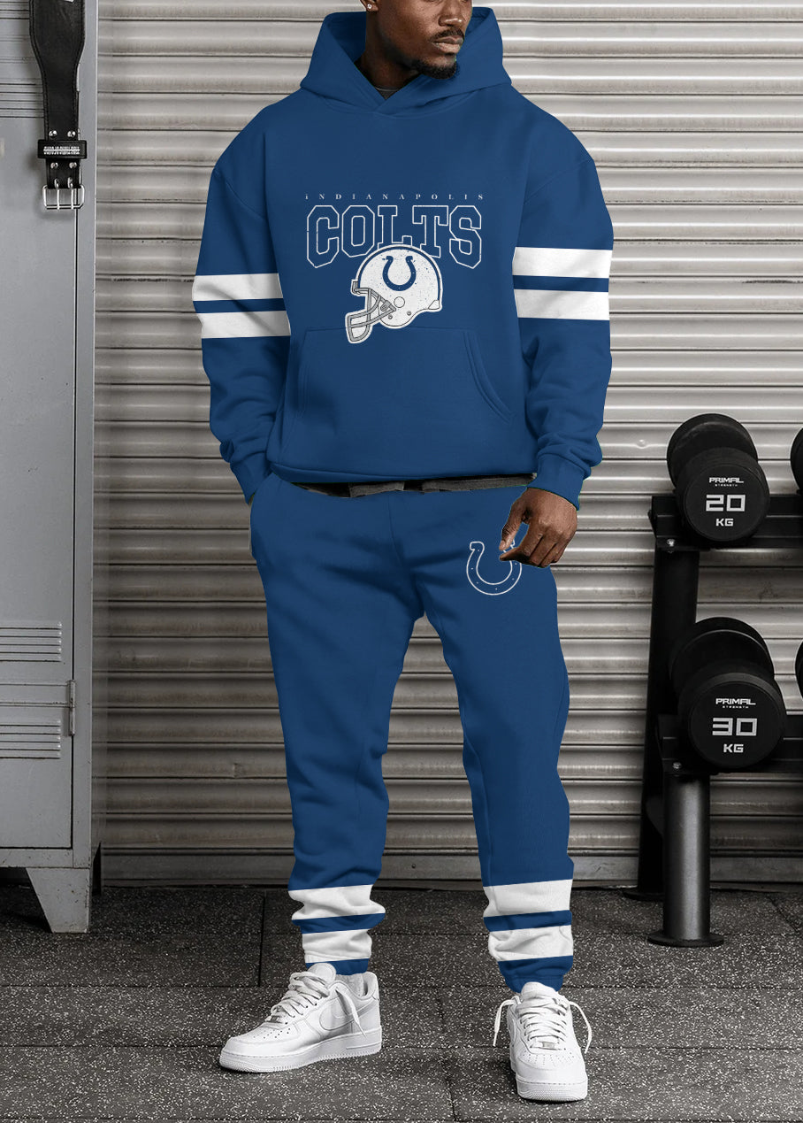 Indianapolis Colts 3D Printed Pullover Hoodie And Sweatpant 2pcs Tracksuits