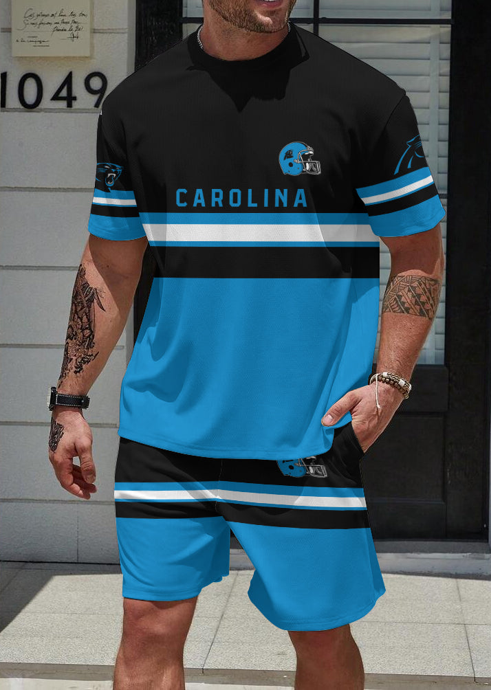 Carolina Panthers Limited Edition Top And Shorts Two-Piece Suits