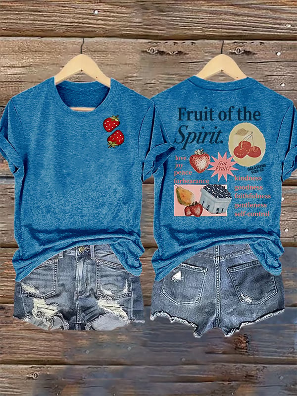 Women's  Fruit of the Spirit Print T-Shirt