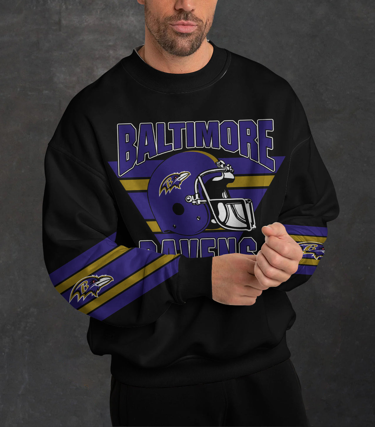 Baltimore Ravens 3D Limited Edition Crew Neck sweatshirt