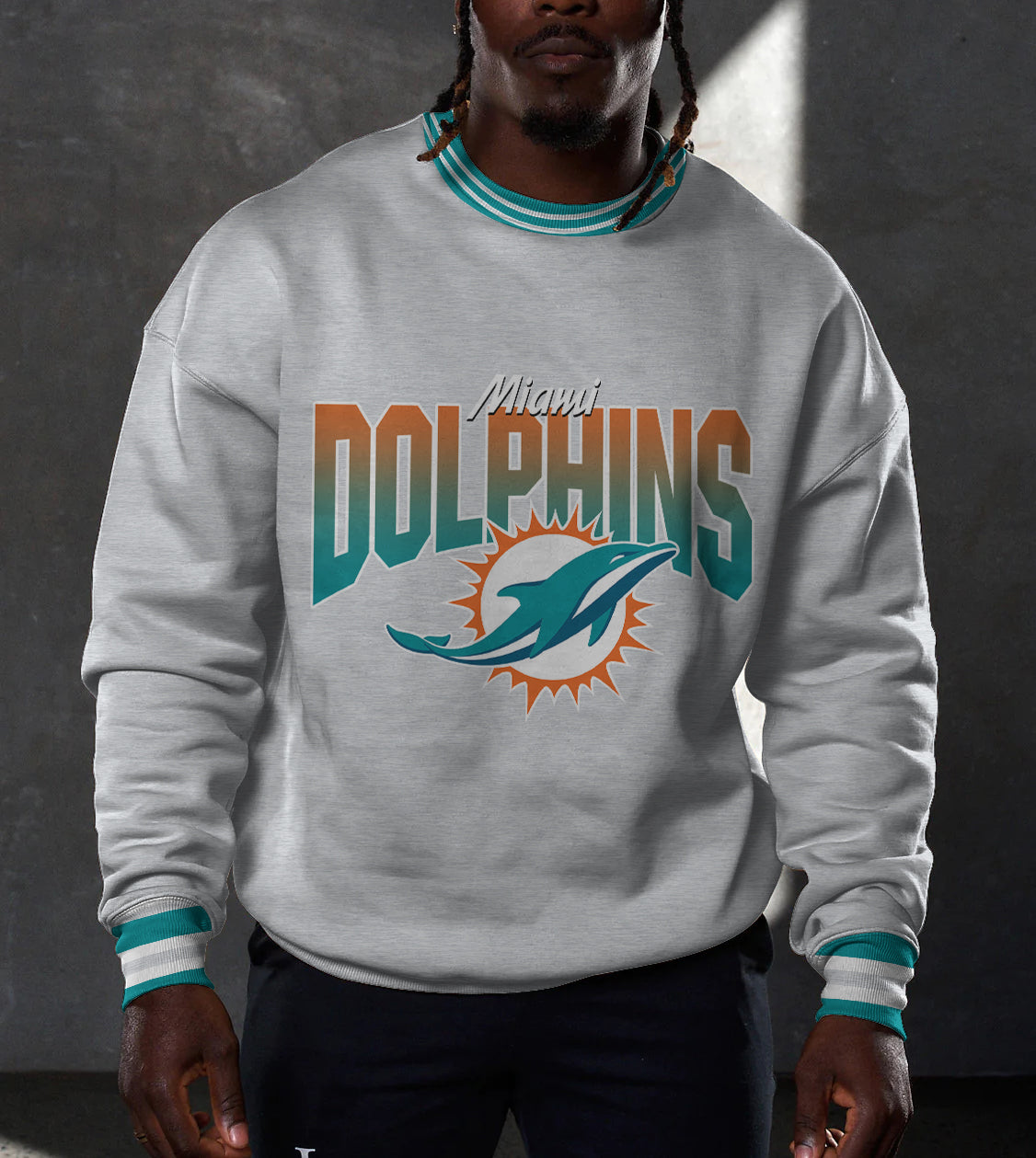 Miami Dolphins 3D Limited Edition Crew Neck sweatshirt