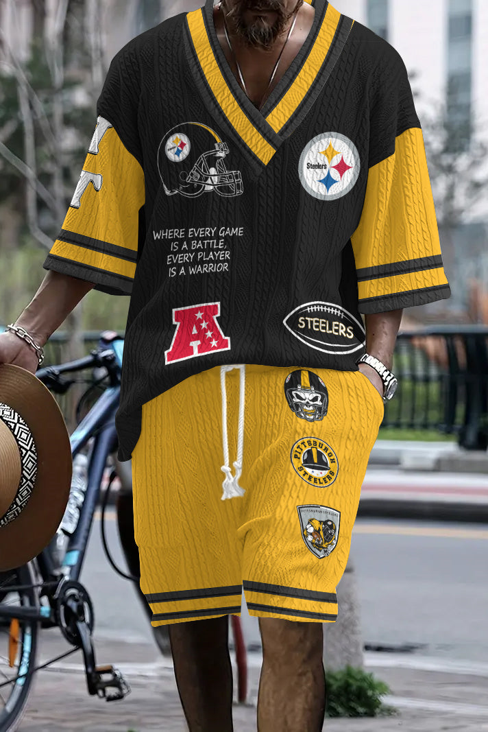 Pittsburgh Steelers
 Limited Edition Top And Shorts Two-Piece Suits