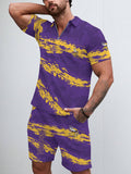 Minnesota Vikings Limited Edition ZIP Polo Shirt And Shorts Two-Piece Suits