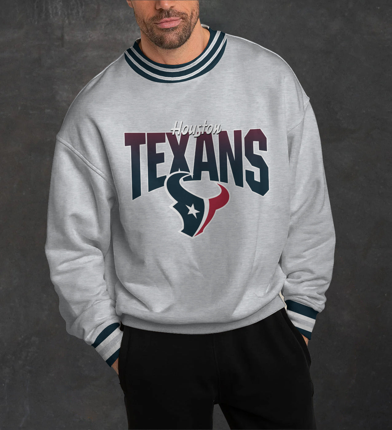Houston Texans 3D Limited Edition Crew Neck sweatshirt