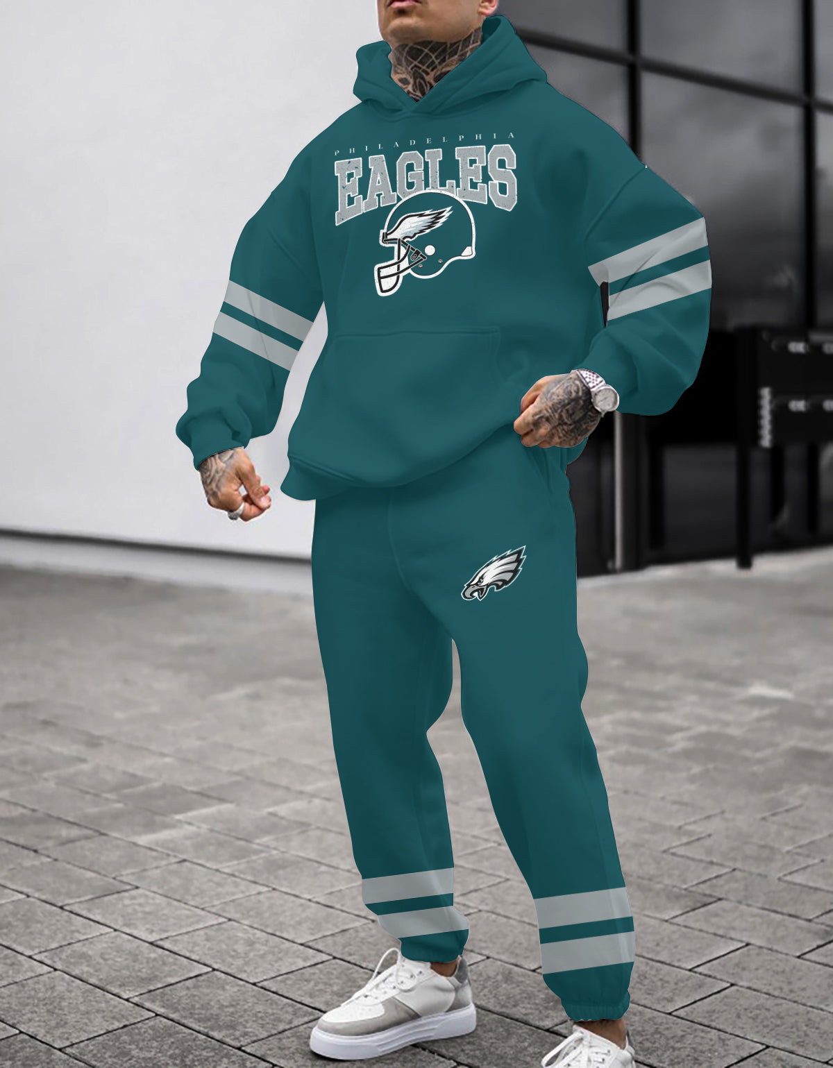 Philadelphia Eagles 3D Printed Pullover Hoodie And Sweatpant 2pcs Tracksuits